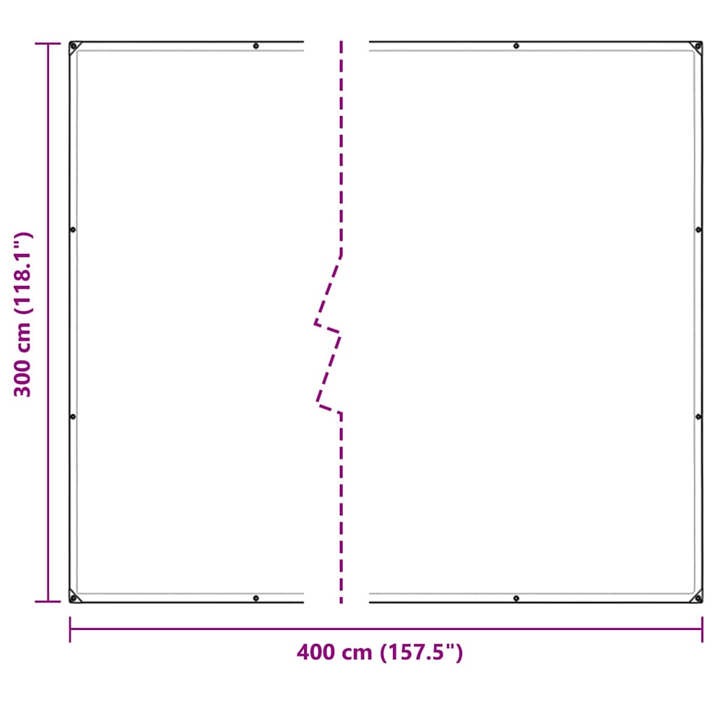 Prozirna cerada s ušicama za vezice 3x4 m PVC