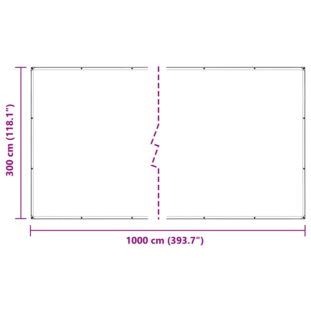 Prozirna cerada s ušicama 3x10 m PVC