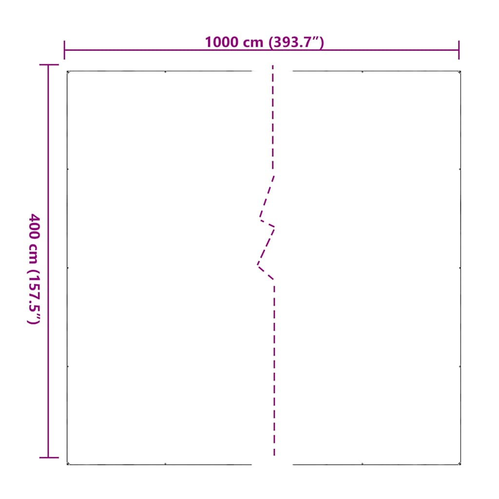 Prozirna cerada s ušicama 4x10 m PVC