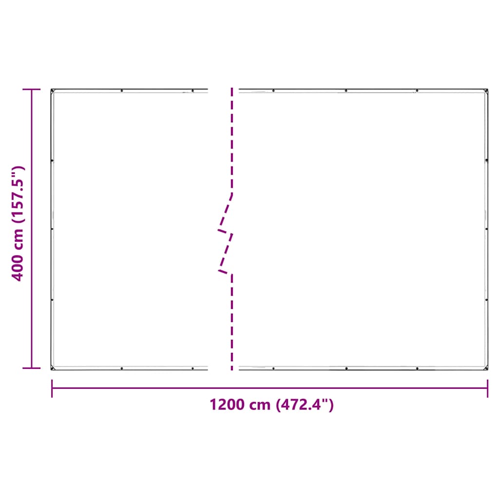 Prozirna cerada s ušicama 4x12 m PVC