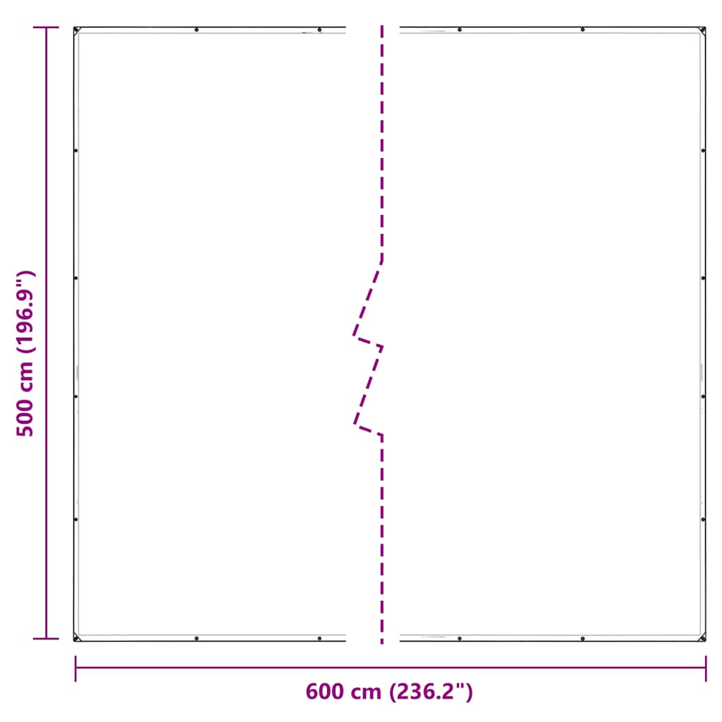 Prozirna cerada s ušicama 5x6 m PVC