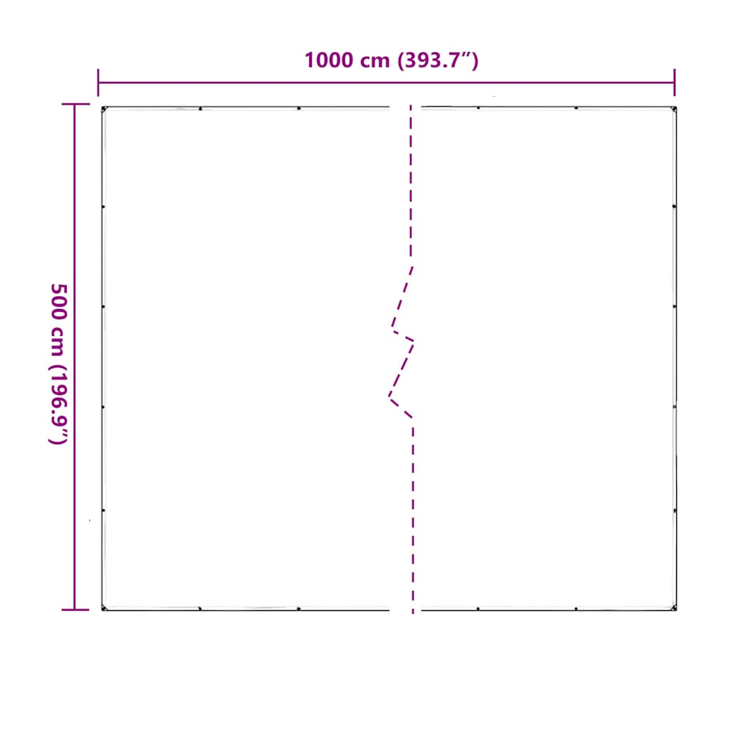 Prozirna cerada s ušicama 5x10 m PVC