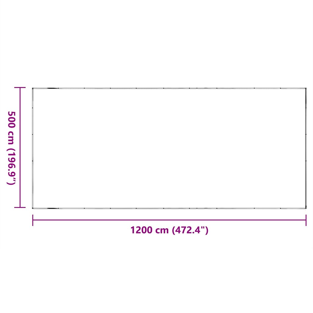 Prozirna cerada s ušicama 5x12 m PVC