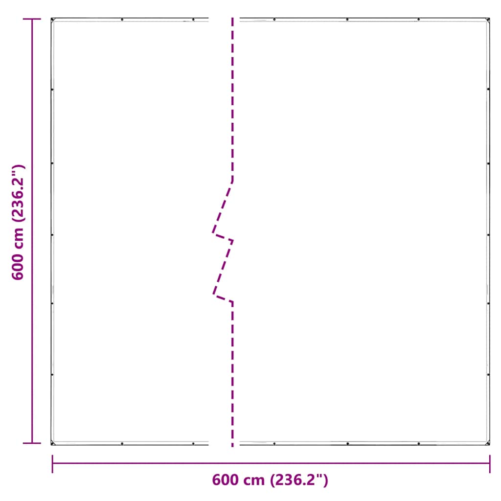 Prozirna cerada s ušicama 6x6 m PVC