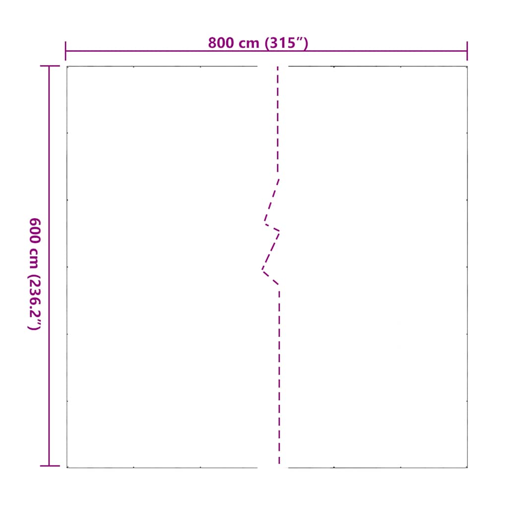 Prozirna cerada s ušicama 6x8 m PVC