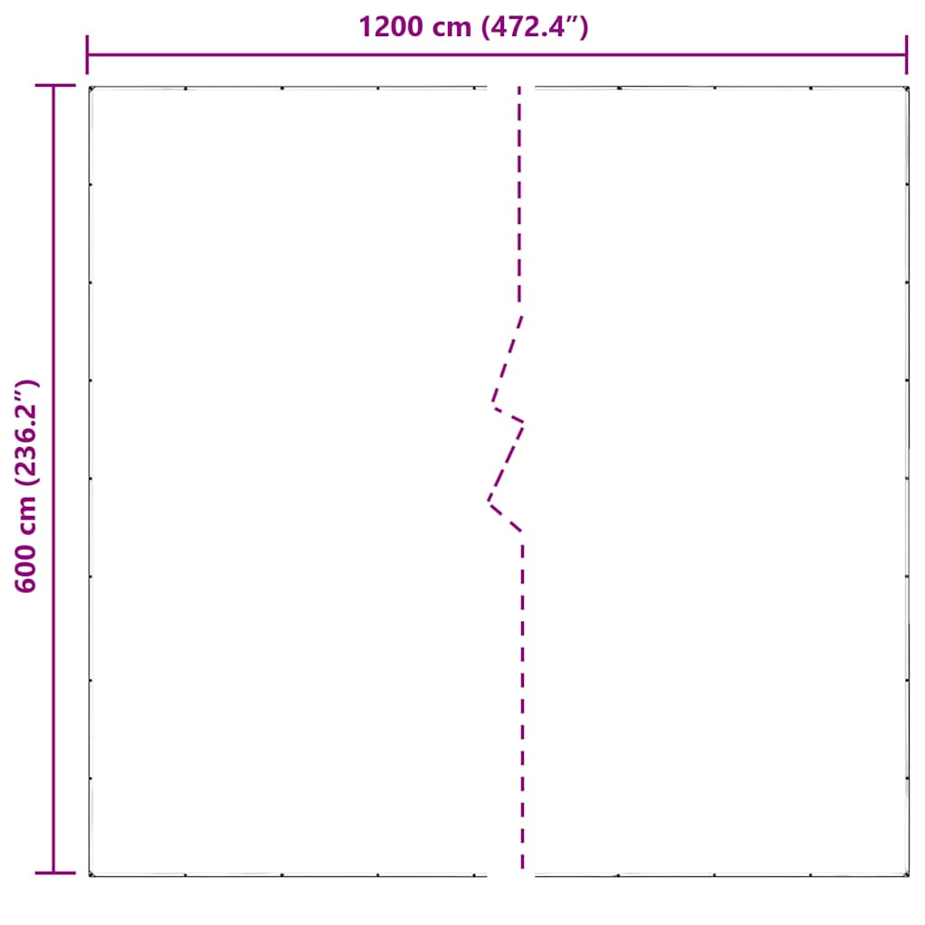 Prozirna cerada s ušicama 6x12 m PVC