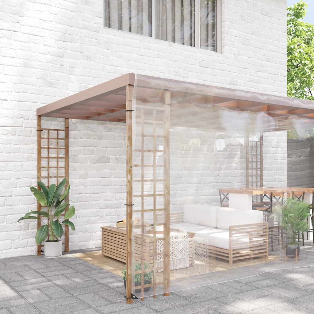 Prozirna cerada s ušicama 8x8 m PVC