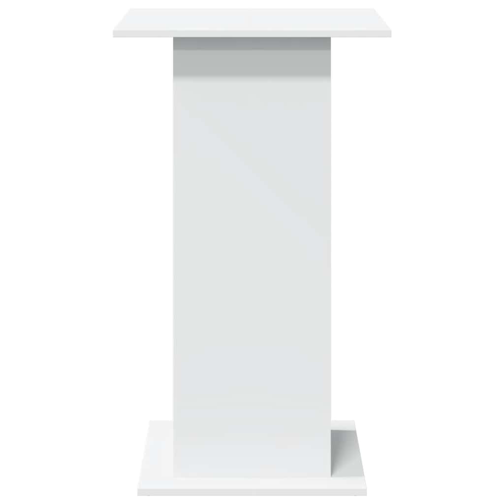 Barski stol s prostorom bijeli 60x60x102 cm drveni