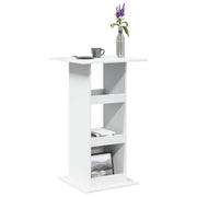 Barski stol s prostorom bijeli 60x60x102 cm drveni