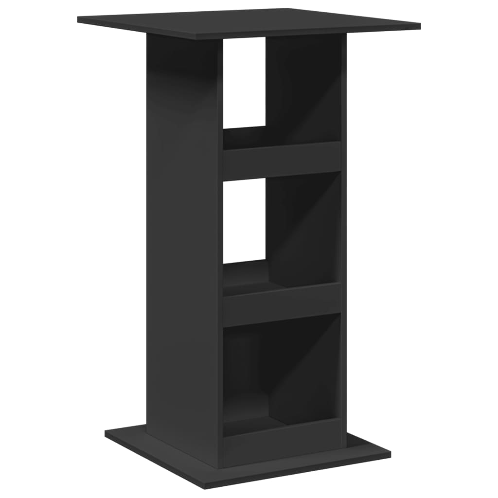 Barski stol s prostorom crni 60x60x102 cm konstruirano drvo