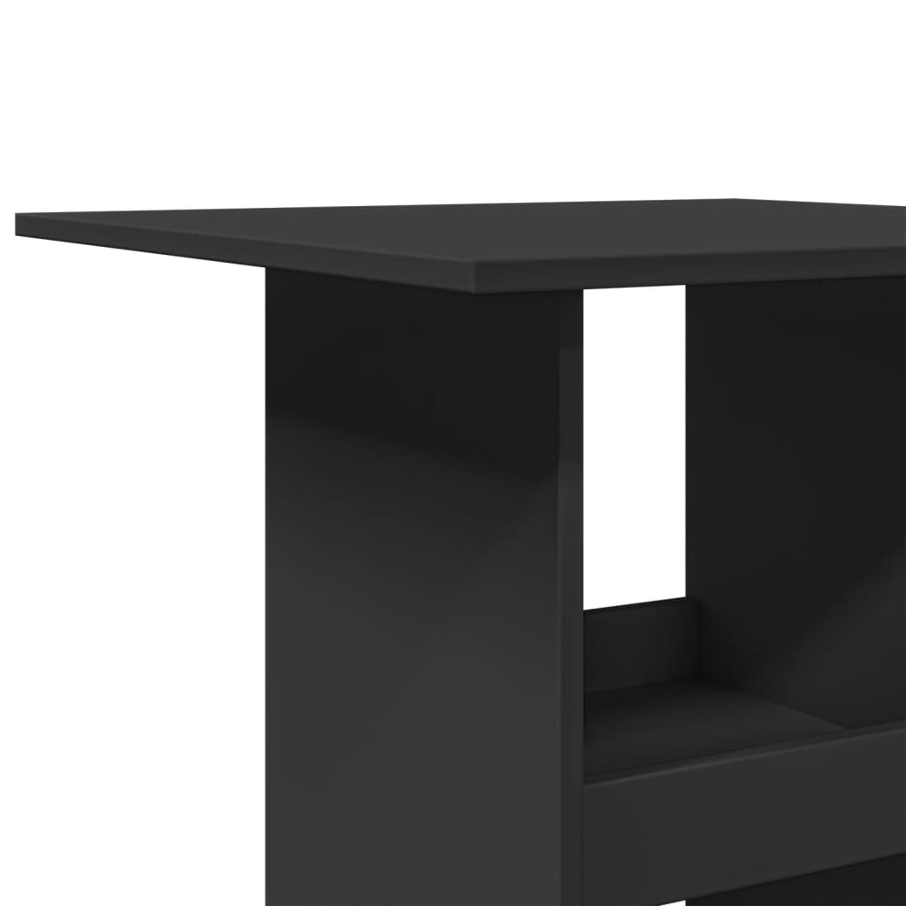 Barski stol s prostorom crni 60x60x102 cm konstruirano drvo