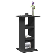 Barski stol s prostorom crni 60x60x102 cm konstruirano drvo