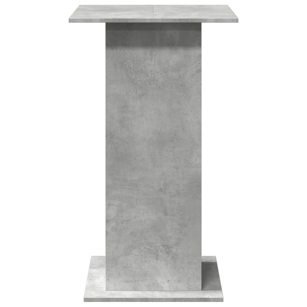 Barski stol s prostorom siva boja betona 60x60x102 cm drveni