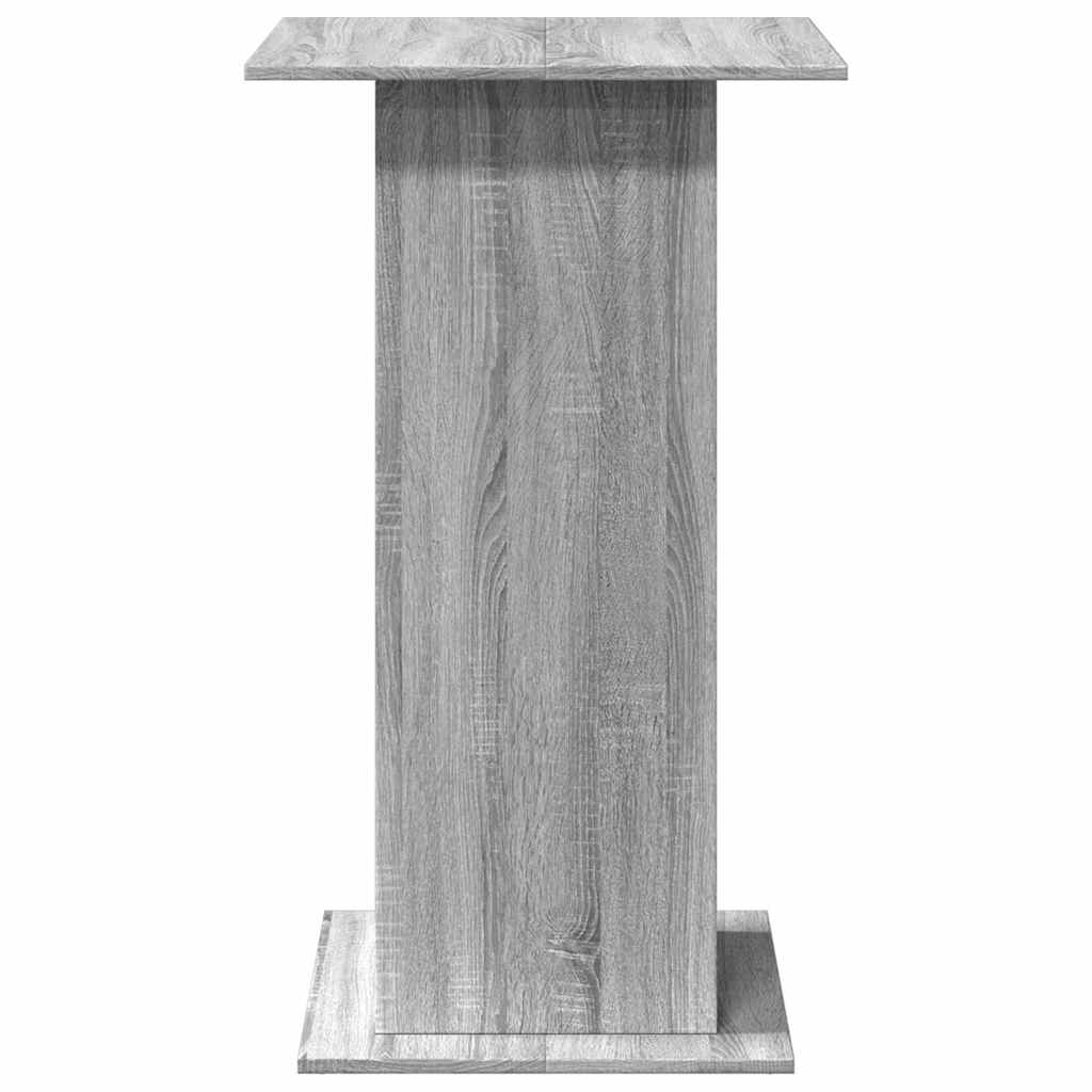 Barski stol s prostorom siva boja hrasta 60x60x102 cm drveni