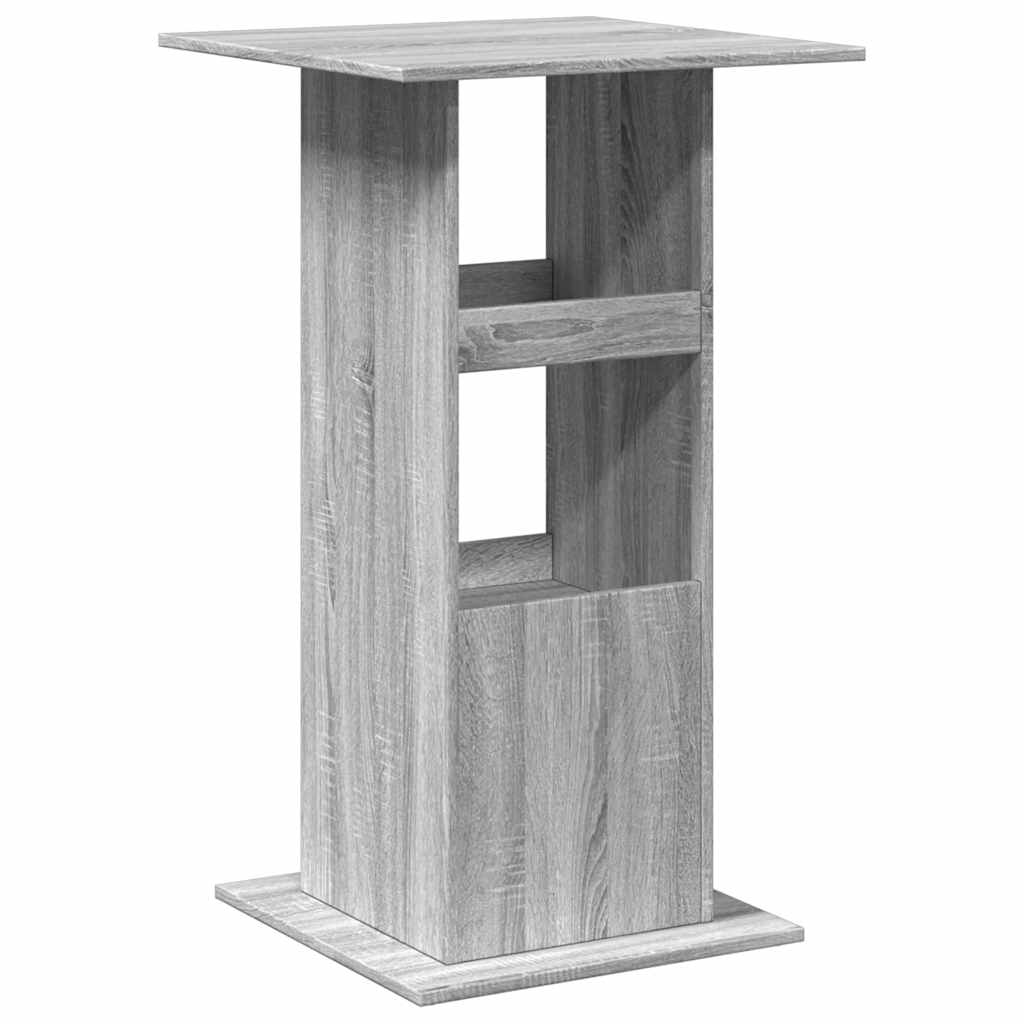 Barski stol s prostorom siva boja hrasta 60x60x102 cm drveni