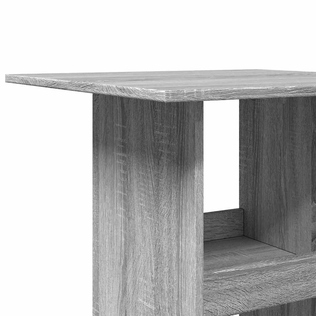 Barski stol s prostorom siva boja hrasta 60x60x102 cm drveni