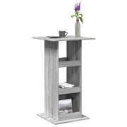 Barski stol s prostorom siva boja hrasta 60x60x102 cm drveni