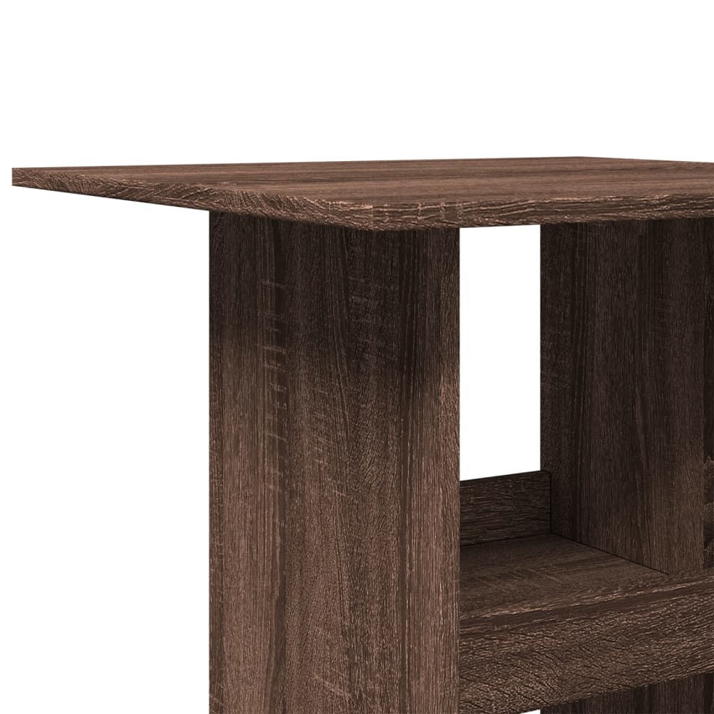 Barski stol s prostorom smeđa boja hrasta 60x60x102 cm drveni