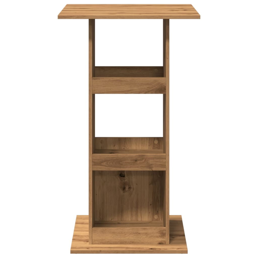 Barski stol s prostorom boja artisian hrast 60x60x102 cm drveni