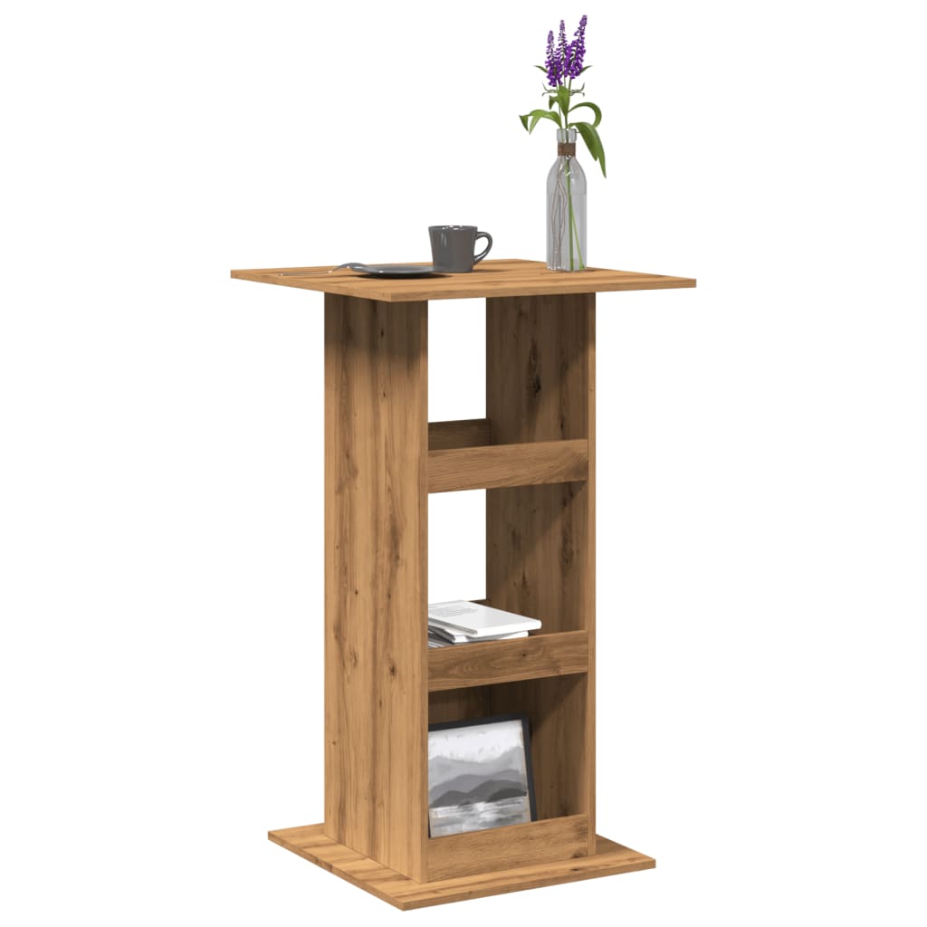 Barski stol s prostorom boja artisian hrast 60x60x102 cm drveni