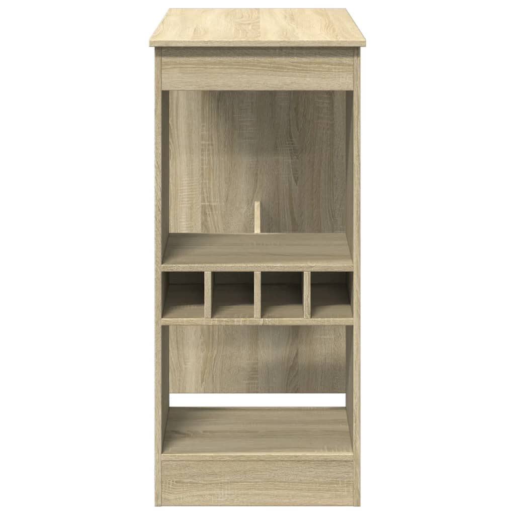 Barski stol s držačima boja hrasta 90x47,5x103,5 cm drveni Smeđa