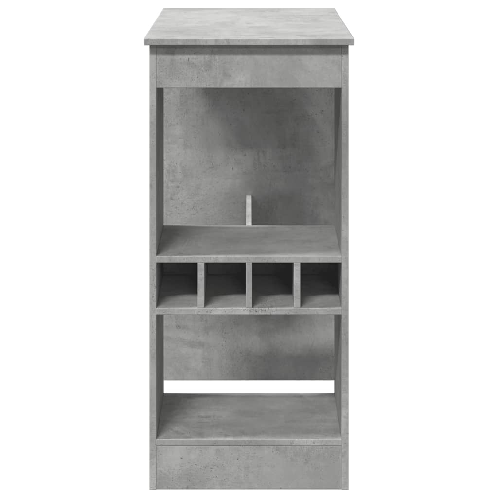 Barski stol s držačima boja betona 90x47,5x103,5 cm drveni