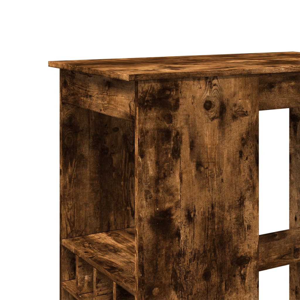 Barski stol s držačima boja hrasta 90x47,5x103,5 cm drveni