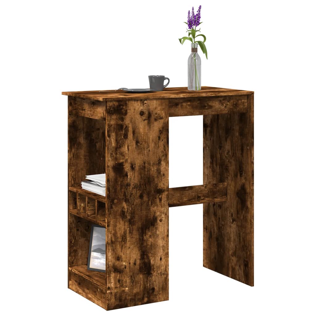 Barski stol s držačima boja hrasta 90x47,5x103,5 cm drveni