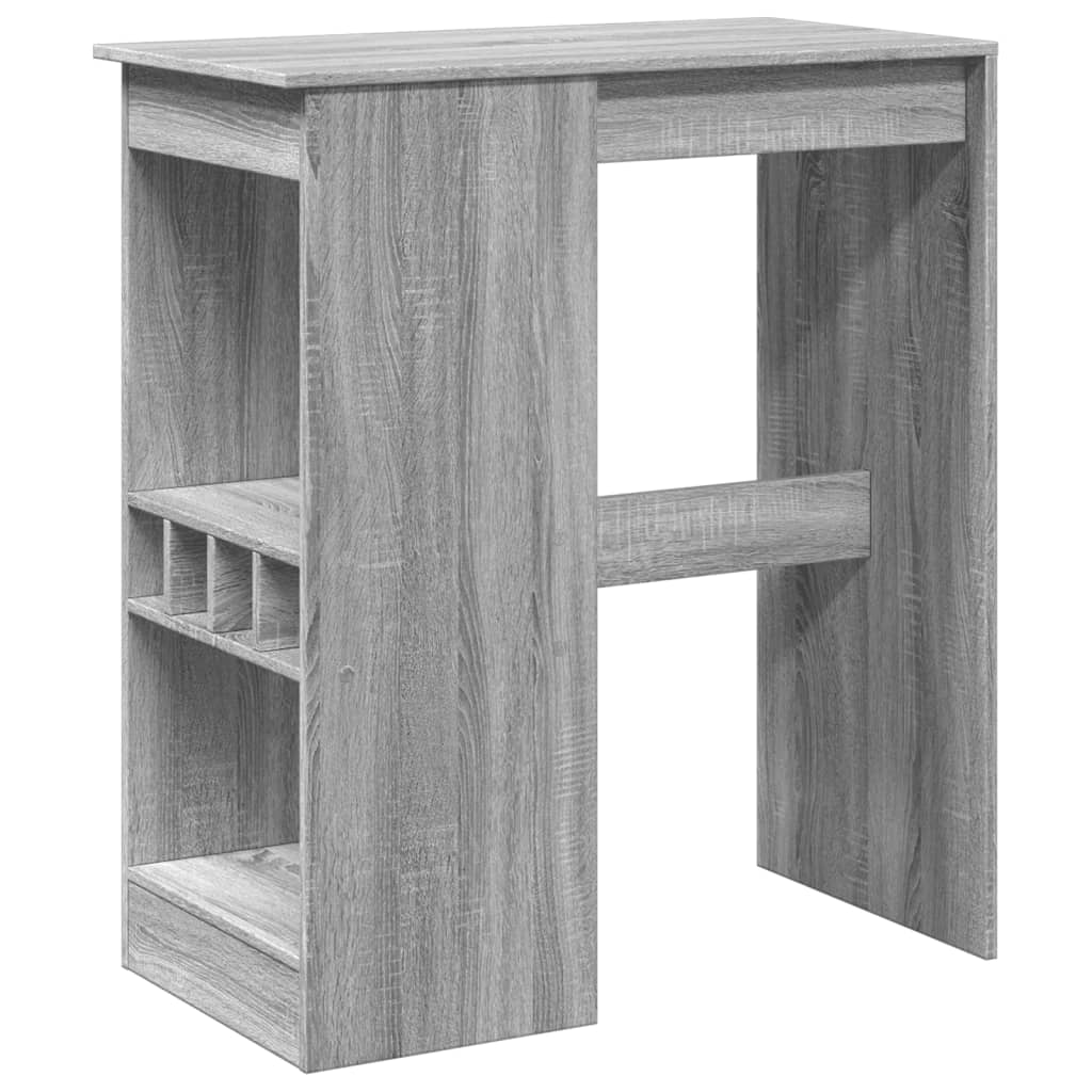 Barski stol s držačima boja hrasta 90x47,5x103,5 cm drveni
