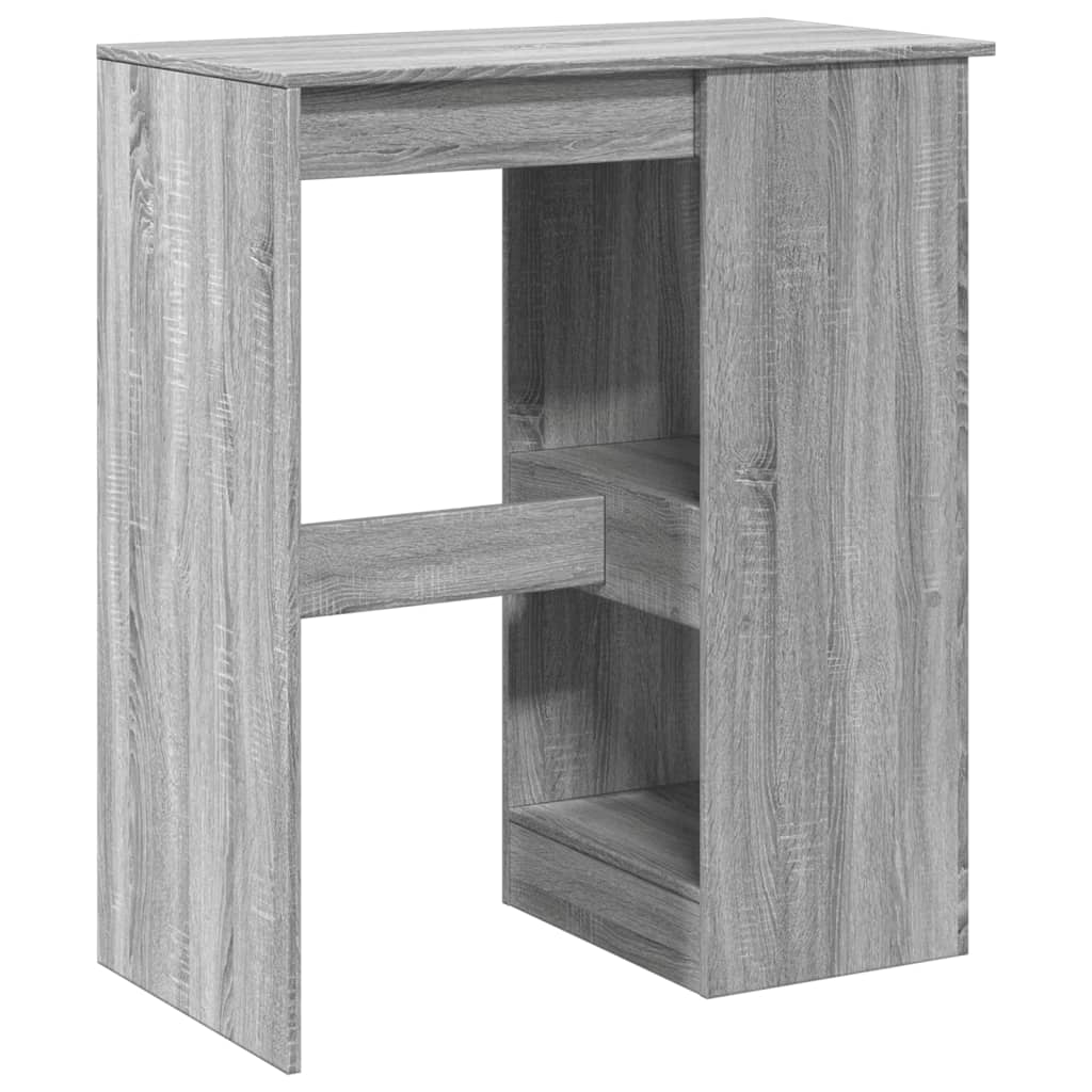 Barski stol s držačima boja hrasta 90x47,5x103,5 cm drveni