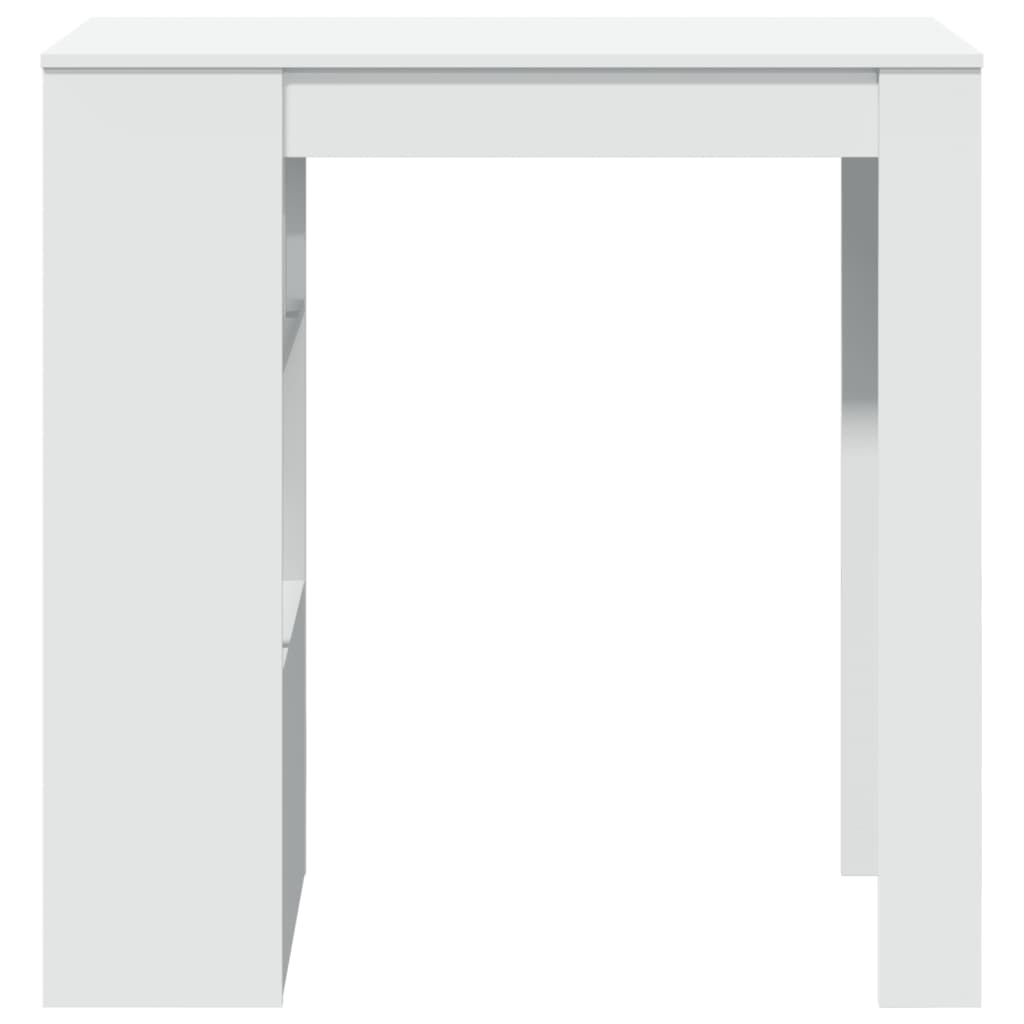 Barski stol s stalcima bijeli 102x50x103,5 cm konstruirano drvo