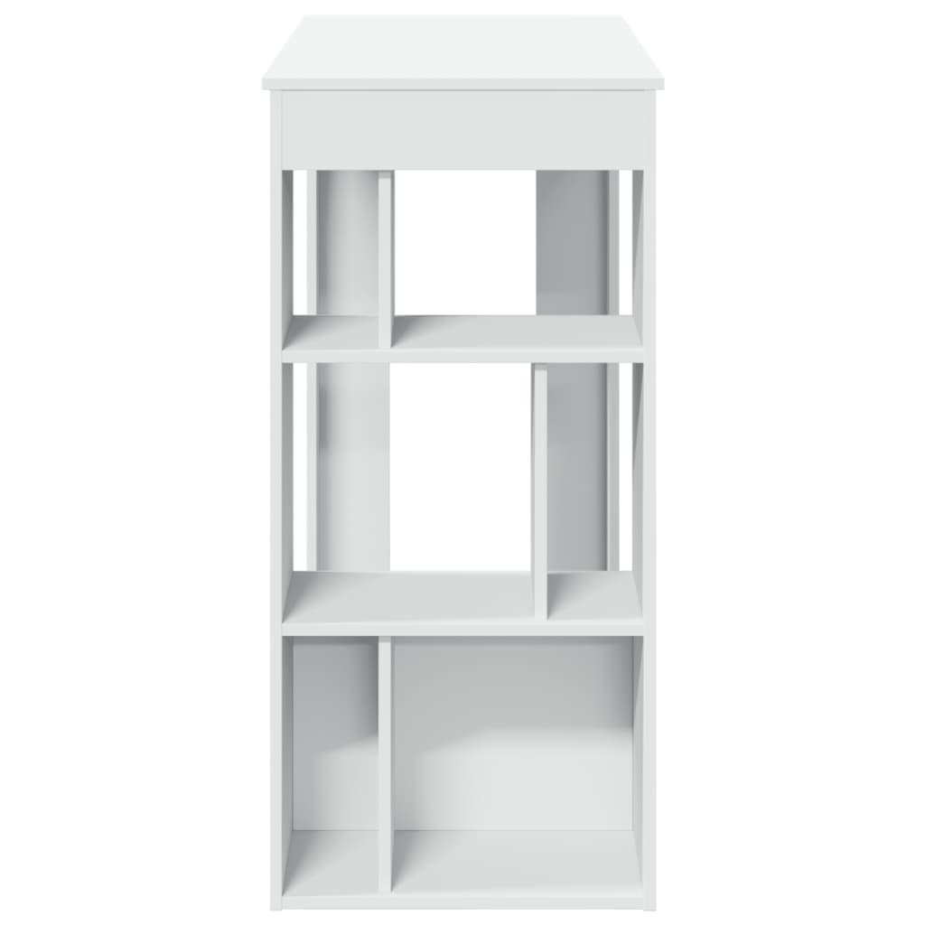 Barski stol s stalcima bijeli 102x50x103,5 cm konstruirano drvo