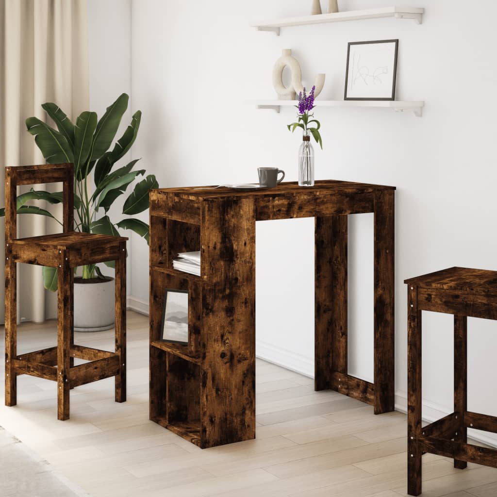 Barski stol s stalcima boja hrasta 102 x 50 x 103,5 cm drveni