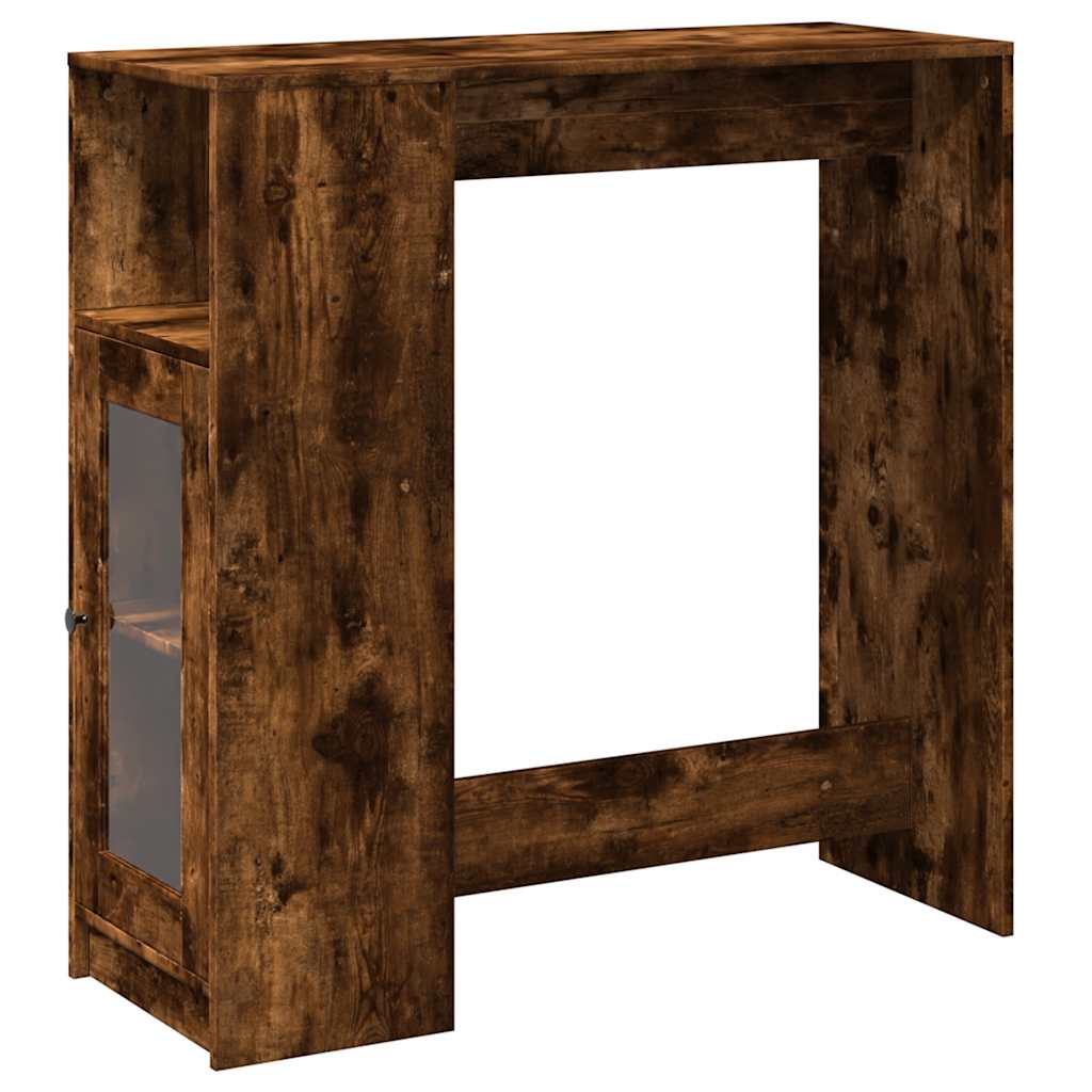 Barski stol s držačima boja hrasta 101x40x103,5 cm drveni