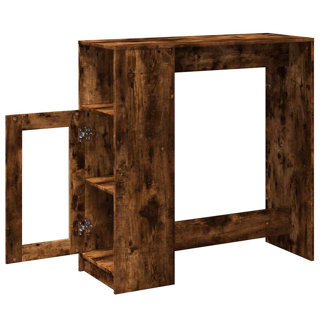 Barski stol s držačima boja hrasta 101x40x103,5 cm drveni