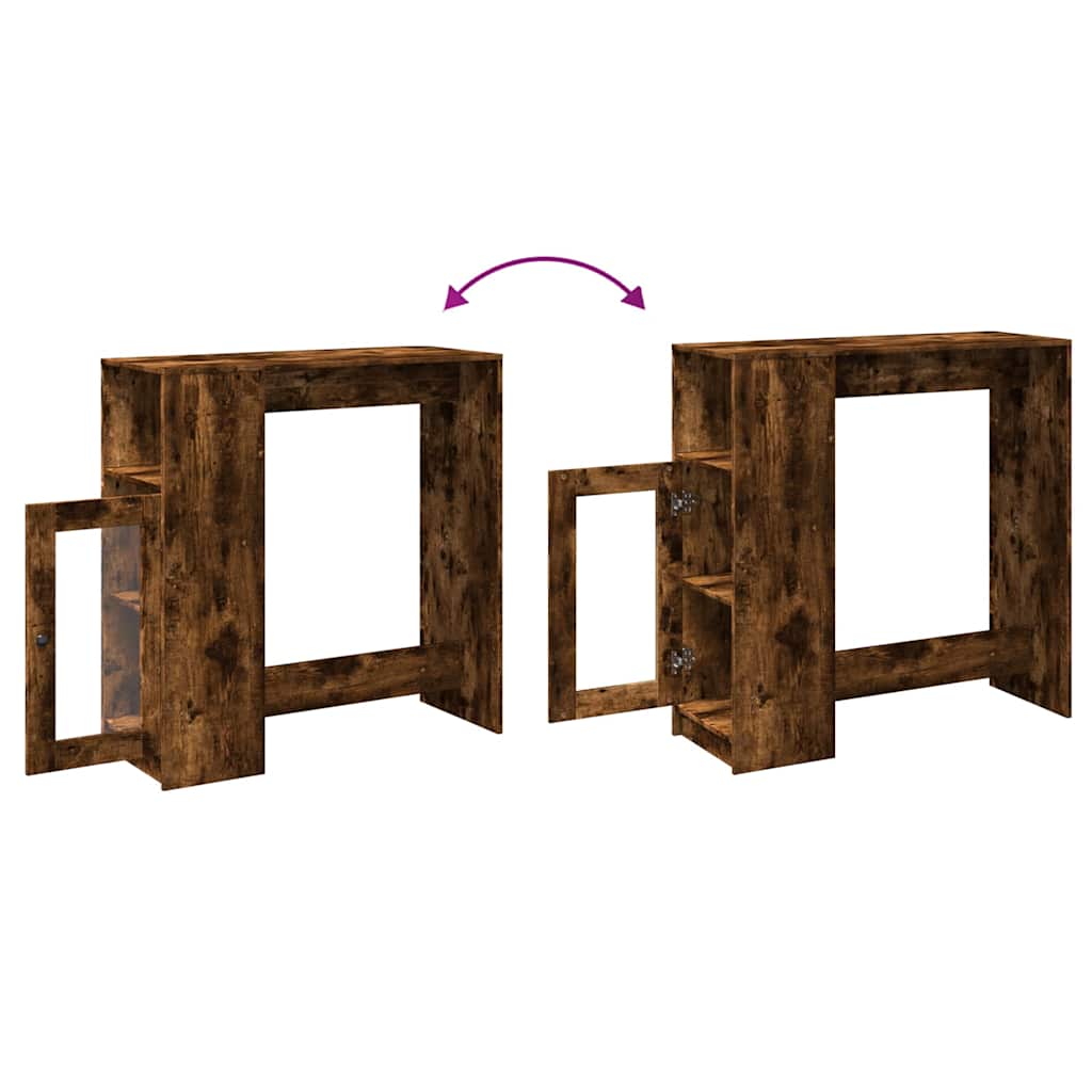 Barski stol s držačima boja hrasta 101x40x103,5 cm drveni