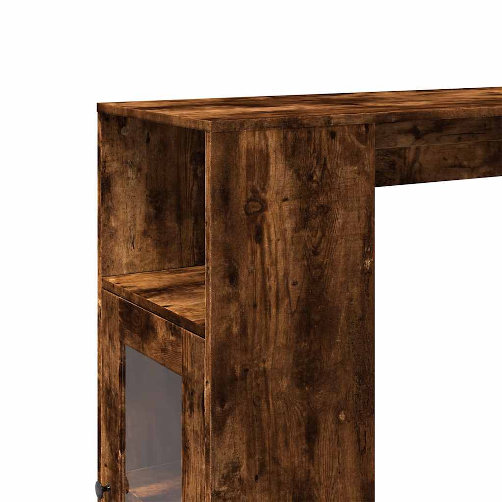 Barski stol s držačima boja hrasta 101x40x103,5 cm drveni