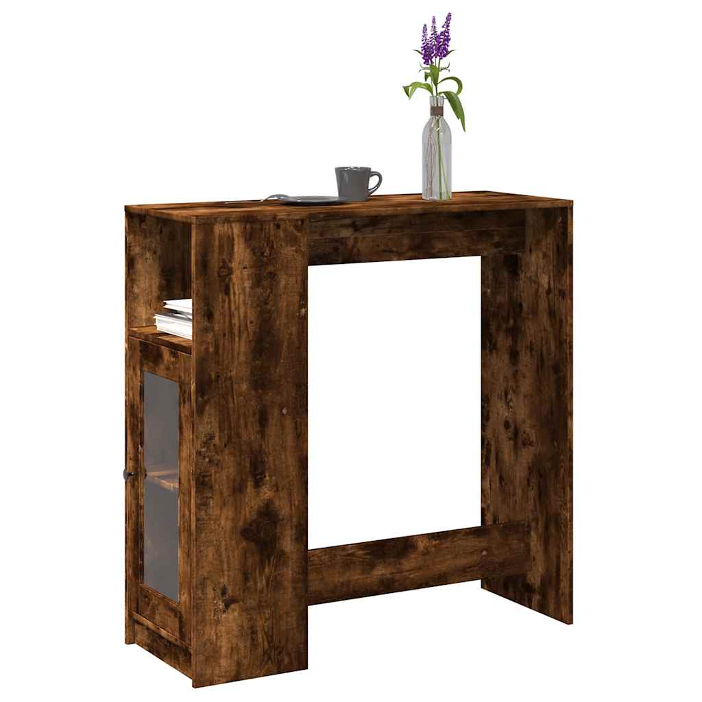 Barski stol s držačima boja hrasta 101x40x103,5 cm drveni