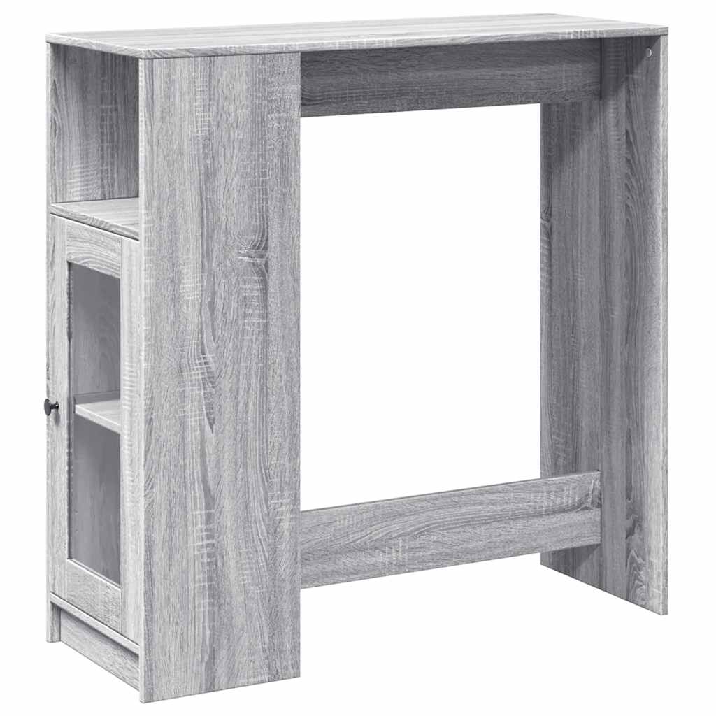 Barski stol s držačima boja hrasta 101x40x103,5 cm drveni