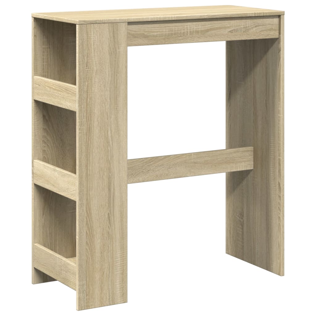 Barski stol s stalcima boja hrasta 90x40x103,5 cm drveni