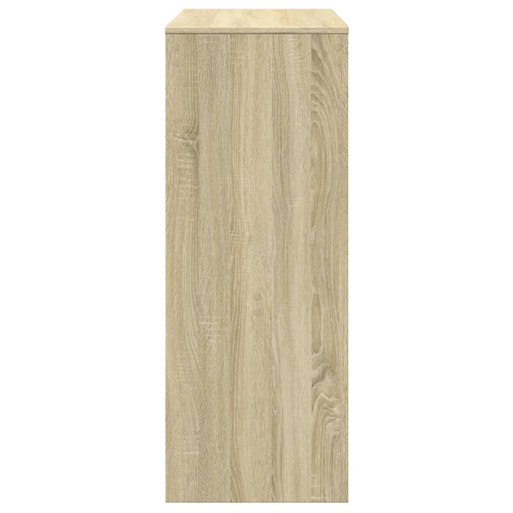 Barski stol s stalcima boja hrasta 90x40x103,5 cm drveni