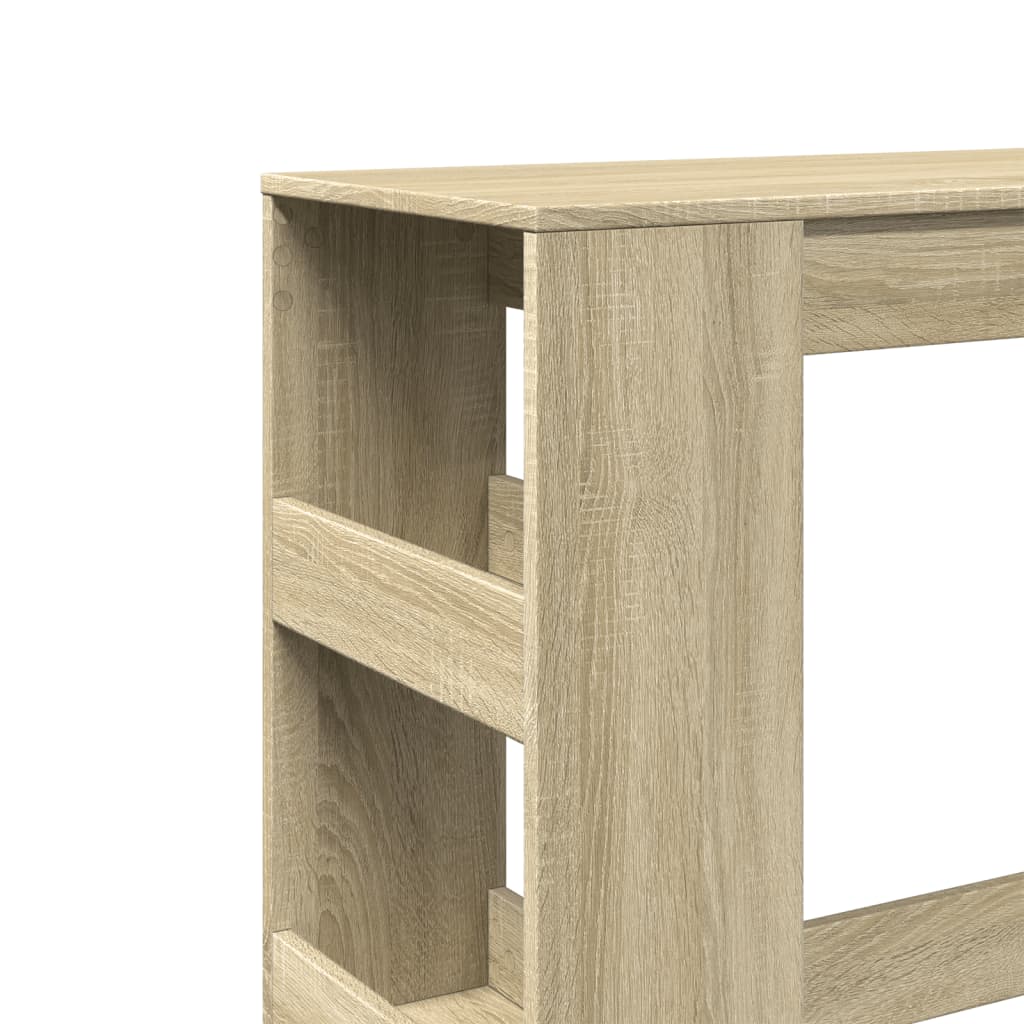 Barski stol s stalcima boja hrasta 90x40x103,5 cm drveni