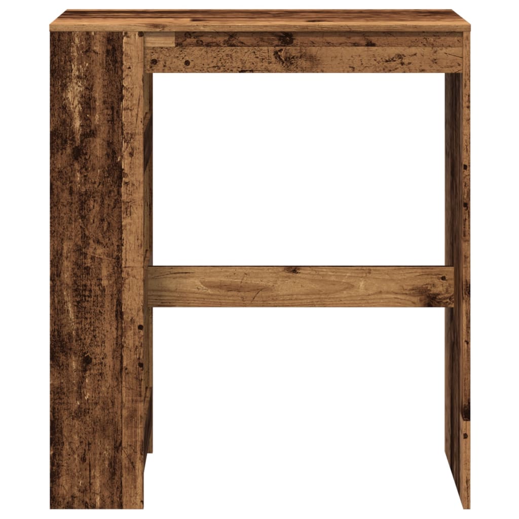 Barski stol s držačima boja staro drvo 90x40x103,5 cm drveni