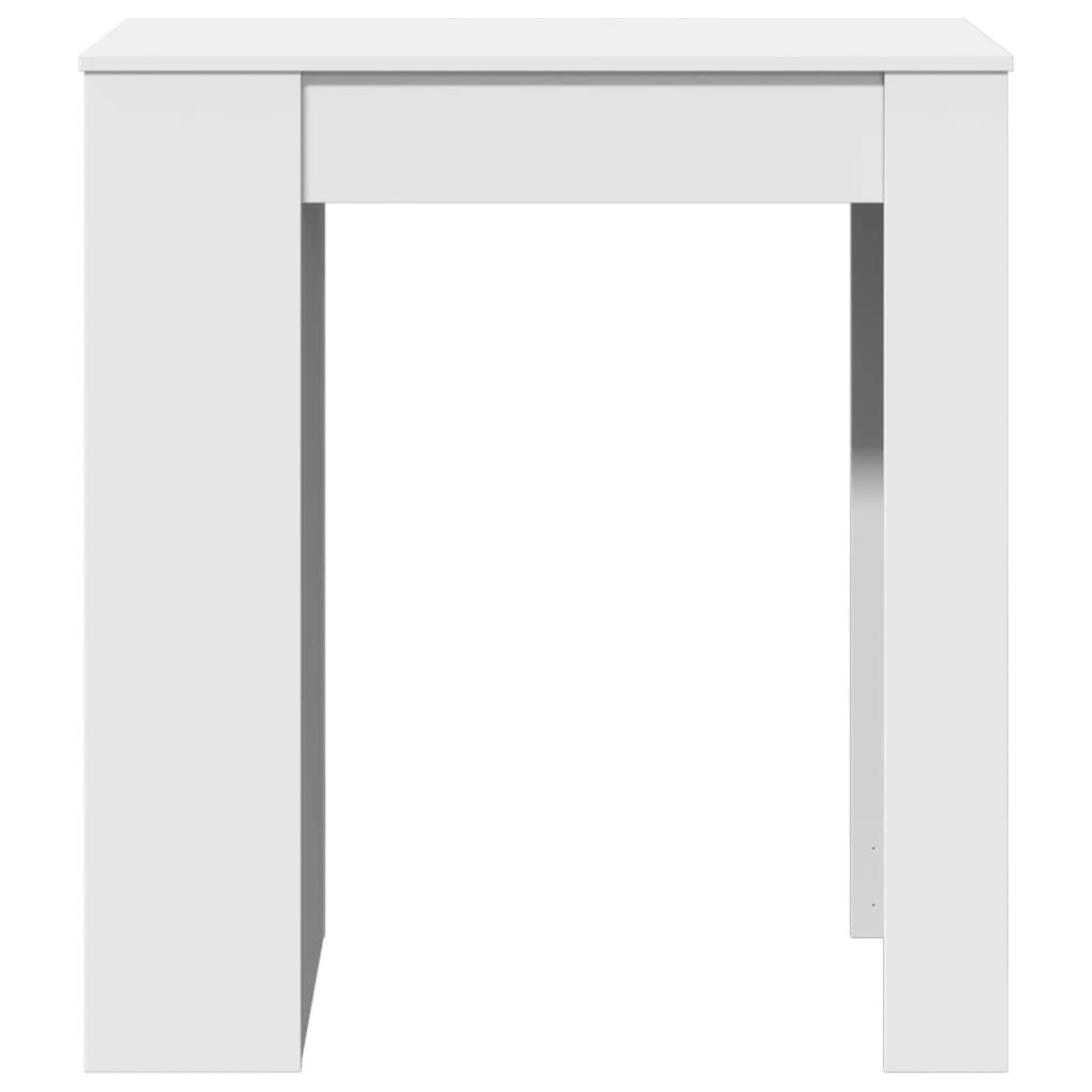 Barski stol s držačima bijeli 95x47x103,5 cm drveni