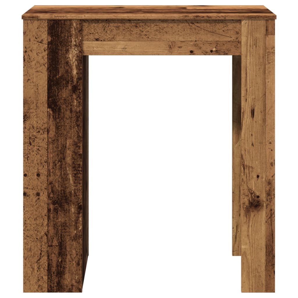 Barski stol s držačima boja staro drvo 95x47x103,5 cm drveni