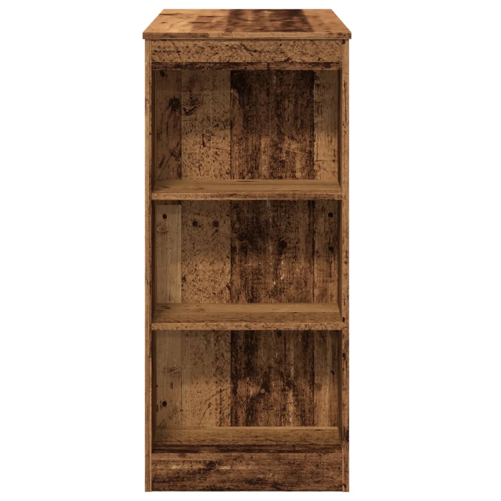 Barski stol s držačima boja staro drvo 95x47x103,5 cm drveni