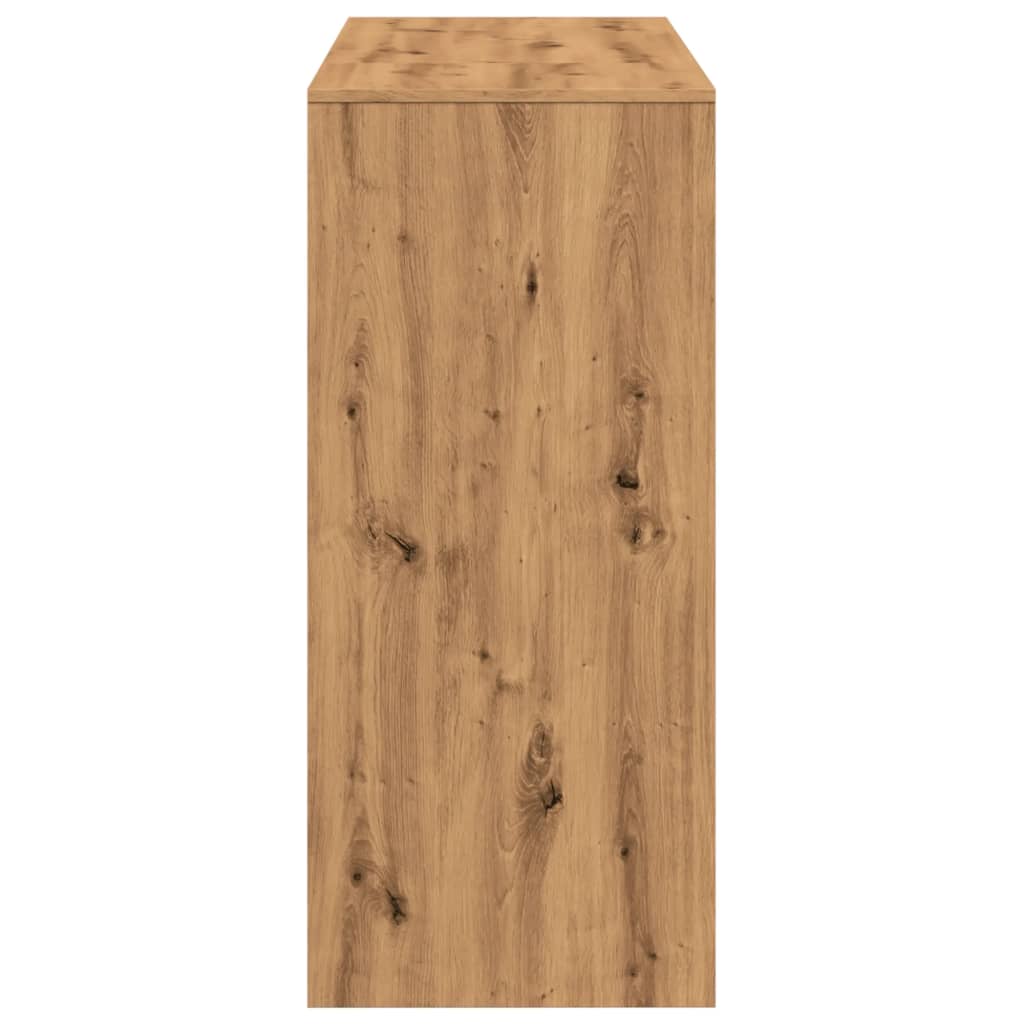 Barski stol s policom boja hrasta 124x46x103,5 cm drveni