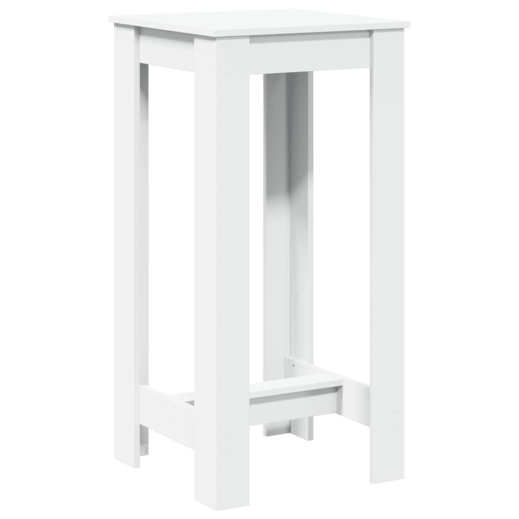 Barski stol bijeli 51 x 50 x 103,5 cm od konstruiranog drva