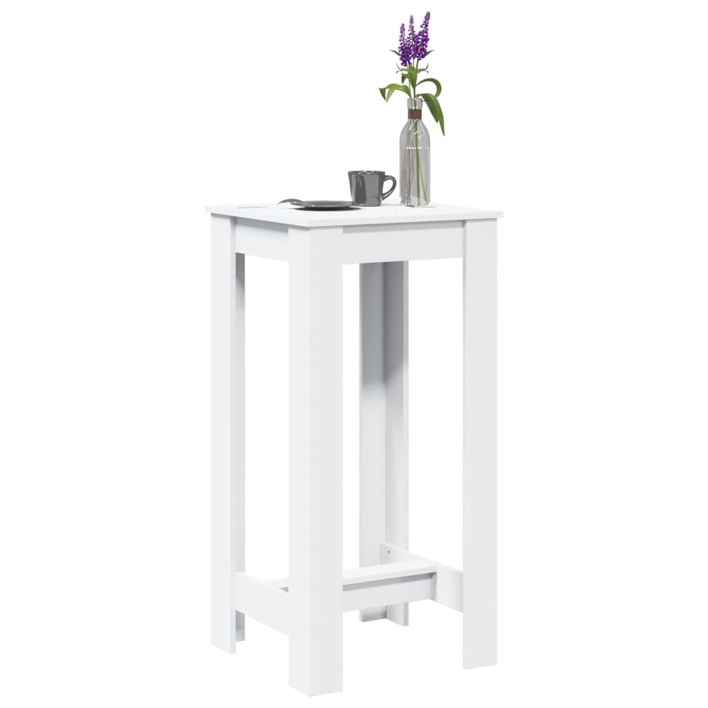 Barski stol bijeli 51 x 50 x 103,5 cm od konstruiranog drva