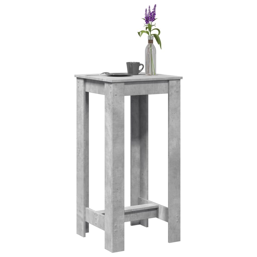 Barski stol boja betona 51 x 50 x 103,5 cm konstruirano drvo